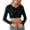 Green, variant on Lingerie for Women's Sequins Solid Round Slim Midriff Long Sleeved Top for Green XL