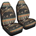thumbnail image 3 of FOR U DESIGNS Bear Mountian Geometric Pattern Seat Covers for Cars Breathable 2 Pcs Front Seats Only Lightweight Universal Bucket Seat Covers Protector Fit for Automotive Truck SUV, 3 of 7