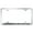 Chrome, variant on Jeep Grand Cherokee Laser Etched Logo Wide Body License Plate Frame (Black)