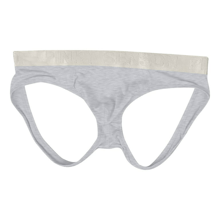 JDEFEG Mens Underpants Briefs Solid Double Sports Briefs Color Tripod Low  Men's Underwear Waist Men's Underwear Stealth for Men Underwear Polyester