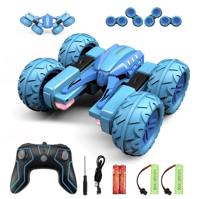 Coche de control remoto Amicool Boy con faros delanteros 4WD 2.4GHz 6+Y
