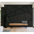 thumbnail image 6 of Tiptophomedecor Abstract Wallpaper Wall Mural - Dark Intersection, 6 of 7