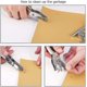 thumbnail image 4 of 360 Leather Rivet Set Double Cap Rivet Tubular Metal Studs 3 Sizes With Punch Pliers 3 Pieces And Setting Tool Kit For Leather Craft Decorating Repair, 4 of 5