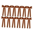 thumbnail image 3 of 12 coronas navideñas de terciopelo para puerta, decoración navideña, corona vintage. marrón, 3 of 9