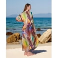 thumbnail image 4 of Sunforyou Moo moo for Women Plus size Kaftan Swimsuit Cover Up Sliky House Dresses Caftan Loungewear, 4 of 6