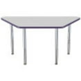 thumbnail image 3 of ECR4Kids 30in x 60in Trapezoid Contour Thermo-Fused Adjustable Activity Table Grey/Eggplant/Silver - Super Leg, 3 of 8