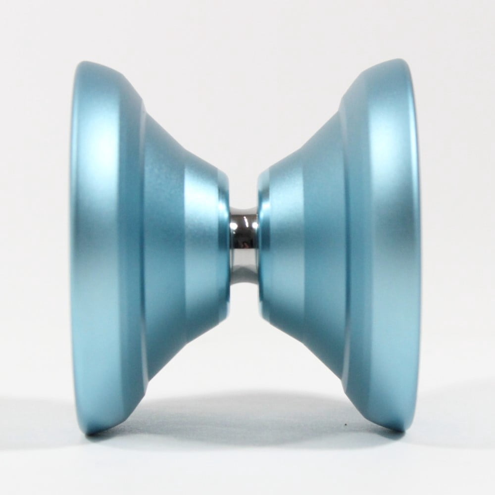 C3yoyodesign Zillion Yo-Yo - Monometal - Large Diameter and Wide Bodied YoYo (Light Blue Yellow Splash)