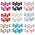 thumbnail image 4 of 40 inch large digital balloon 0-9 aluminum foil balloon birthday party aluminum film balloon decoration 40 inch digital letters - Star Pink Blue, 4 of 5