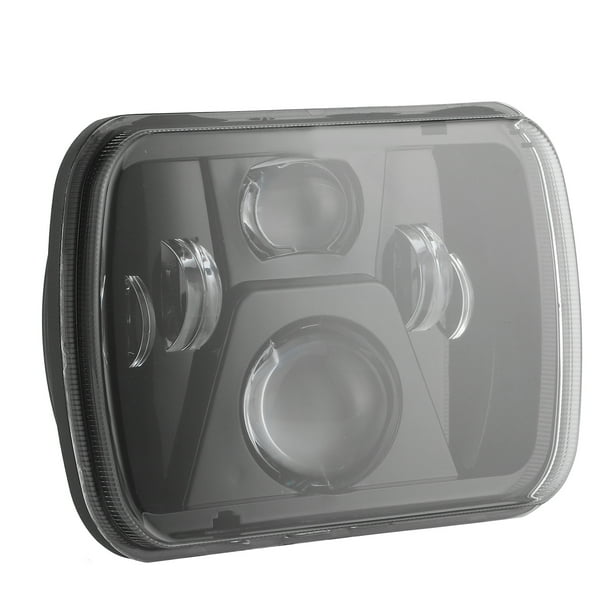 Faro cuadrado LED H4 de 7 pulgadas, faro delantero de alto brillo de 12-24V apto para Jeep Wrangler YJ