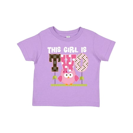 

Inktastic 2nd Birthday Cute Owl 2 Year Old Gift Toddler Toddler Girl T-Shirt