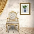 thumbnail image 3 of Fab Funky 15x18 Gold Ornate Wood Framed with Double Matting Museum Art Print Titled - Chinoiserie Vase 8, With Plant Book Print, 3 of 4