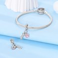 thumbnail image 2 of MULA S925 Sterling Silver Btacelets Charms for Bracelets Making Lucky Butterfly Pet Charm for Women, 2 of 6