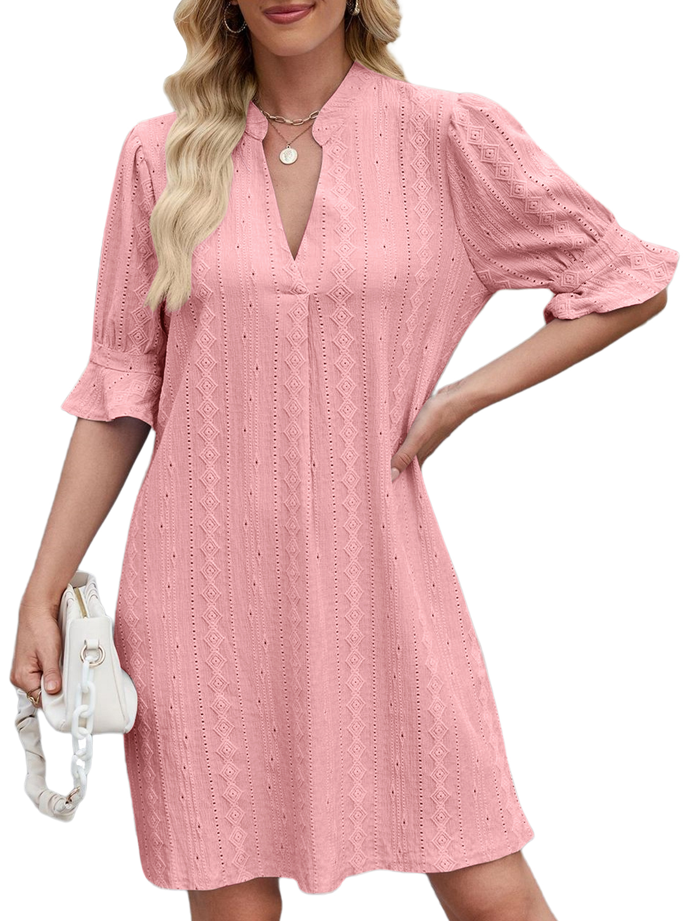 UVN Summer Ruffle Short Sleeve Dress photo 2