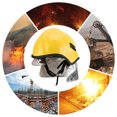 thumbnail image 4 of Casco de Bombero, Sombrero PlásTico de Seguridad Estándar Retardante Soldador de Montañismo Trabajo de Gran Altitud para el Sitio de Construction Limpieza de electricistas, 4 of 7