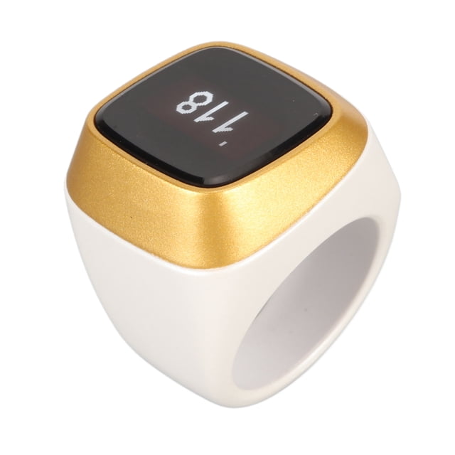 Compteur Électronique 18mm, Rechargeable BT CNC Bouton Doigt, Affichage Numérique 0.49 Po Comptage Intelligent des Pas avec Rappel de Vibration, Support APP
