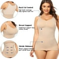 thumbnail image 3 of HLONK Women Body Shaper Cami with Built in Bra Shapewear Tank Top Tummy Control Camisole Slimming Compression Undershirt, 3 of 8