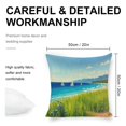 thumbnail image 2 of Sailing boat on the sea Linen toss pillowcase Decoration pillowcase Gift preferred 20x20" Cushion cover 4 set Sofa pillowcase Sofa bedroom living room car, 2 of 8