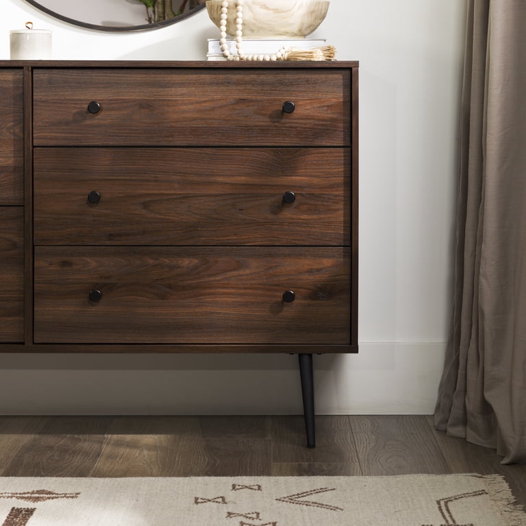 asymmetrical dresser Aspenhome Modern Loft IML-453-BRN-1x1+IML-463-BRNx1 Contemporary Asymmetrical Dresser and Mirror Set | Wayside Furniture & Mattress