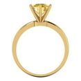 thumbnail image 4 of Clara Pucci 14K Yellow Gold 1.5ct Citrine Solitaire Ring for Women, 4 of 8