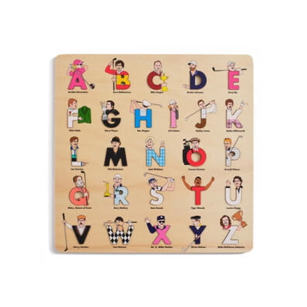 Golf Legends Wooden Alphabet Puzzle