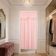 thumbnail image 5 of Msgweeeg Door Cover Temporary Door Simply Lace Door Curtain Room Divider Punch-free Installation for Home Use Double-layered Opaque Sheer Curtain for Bedroom and Kitchen 78.74 X 39.37 Inches, 5 of 7