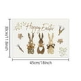 thumbnail image 4 of Hearth & Gear Napperons Lapin de Pâques Décoration de Table de Fête Tapis d'Isolation Napperons d'Automne pour Table Ronde Ensemble de 4 Serviettes Ensemble de Table Transparent Ensemble de Tapis d'Assiette Ensemble de Tapis d'Assiette Tissé, 4 of 6