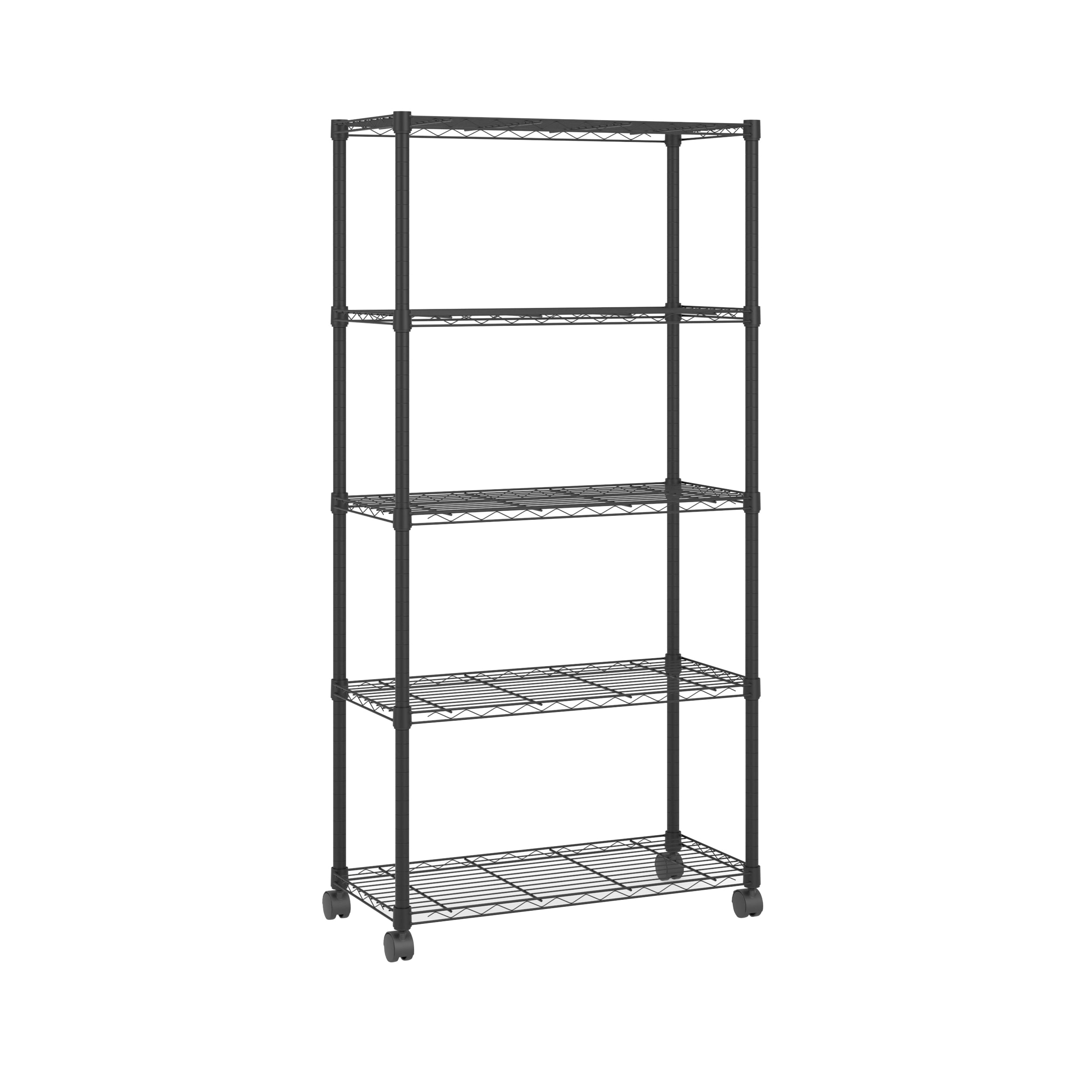 OFM Adjustable Wire Shelving Unit 30 x 60, in Black (S306014BLK
