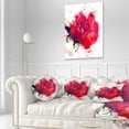 thumbnail image 3 of Designart Beautiful Bright Red Rose - Floral Throw Pillow - 12x20, 3 of 5