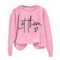 thumbnail image 2 of Women's Sweatshirts 2025 Let Them Sweatshirt Mental Health Sweatshirts Oversized Pullover Tops Sweatshirt for Women, 2 of 4