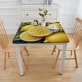 thumbnail image 3 of nygtbtfer Leaves Rectangle Table Cloth Stain and Wrinkle Resistant Spillproof Tablecloth Vinyl Woven Decorative Table Cover for Dining Table Elastic Edge&nbsp;, 3 of 7
