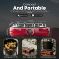 thumbnail image 3 of GasOne Single Propane Burner Camp Stove – 10,000BTU Portable Stove Propane Grill with Removable Cooking Grid – Large Easy to Use Knob – Carry Case Included, 3 of 7