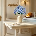 thumbnail image 5 of SLYNSHome Lily Artificial Flowers Bouquet Blue Lilies Silk Faux Flowers Fake Floral Lily Bouquet for Office Home Decor, 5 of 8
