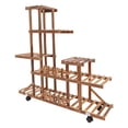 thumbnail image 5 of Plant Stand Indoor Plant Shelf Outdoor Wood Plant Rack Multiple Plants 5 Tiers Ladder, 5 of 8