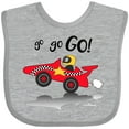 thumbnail image 3 of Inktastic Go Go Go Red Racing Car Boys or Girls Baby Bib, 3 of 4