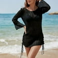 thumbnail image 4 of Swimwears Cover Ups Summer Solid Color And Fashionable New Pattern Beach And Seaside Sunscreen Suit Girls Bathing Suit Cover up Womens Swimsuit Cover up Beach Cover up Dresses for 3 Piece, 4 of 8