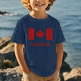 thumbnail image 3 of T-shirt de Célébration du Canada pour Garçons Drapeau Canadien Col Rond Manches Courtes Tee Enfants Fête de l'Indépendance Canadienne 1st July Coupe Régulière T-Shirt Graphique de Célébration de la Fête du Canada Filles, 3 of 5