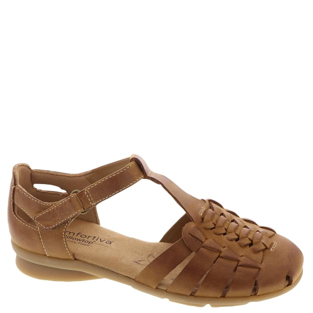 Sandalia de Pescador Comfortiva Persa Almendra con Tacón de 2.5 cm de Cuero