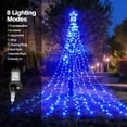 thumbnail image 2 of Luces en Cascada de 317 LEDs BlcTec para Decoración Navideña en Azul, 2 of 7