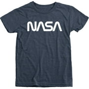 NASA White Worm Logo Kids Tri-Blend T-Shirt