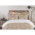 thumbnail image 5 of Ambesonne Ethnic Down Alternative Quilt Comforter, Oriental Atmosphere Damask, Queen, Warm Taupe Eggshell, 5 of 5