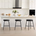 thumbnail image 2 of Spruce & Spring Modern 360° Swivel Counter Stool Set of 2 with Reinforced Metal Frame for Indoor Use, 2 of 6