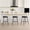 Black-Set of 3, variant on Spruce & Spring Modern 360° Swivel Counter Stool with Oversized Round Seat and Reinforced Metal Frame Set of 2, Beige