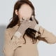 thumbnail image 4 of Guantes de invierno cálidos para pantalla táctil, guantes térmicos con forro polar, guantes a prueba de viento, regalo para exteriores 1017, 4 of 5