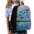 thumbnail image 3 of HUIACONG Pastel Flamingo School Backpack for Middle School Girls Large Capacity Breathable Adjustable Straps for Kids 6‑18 Back to School Daily Use, 3 of 6