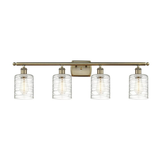 Innovations Lighting - Cobbleskill - 4 Light Bath Vanity In Art Nouveau Style-11