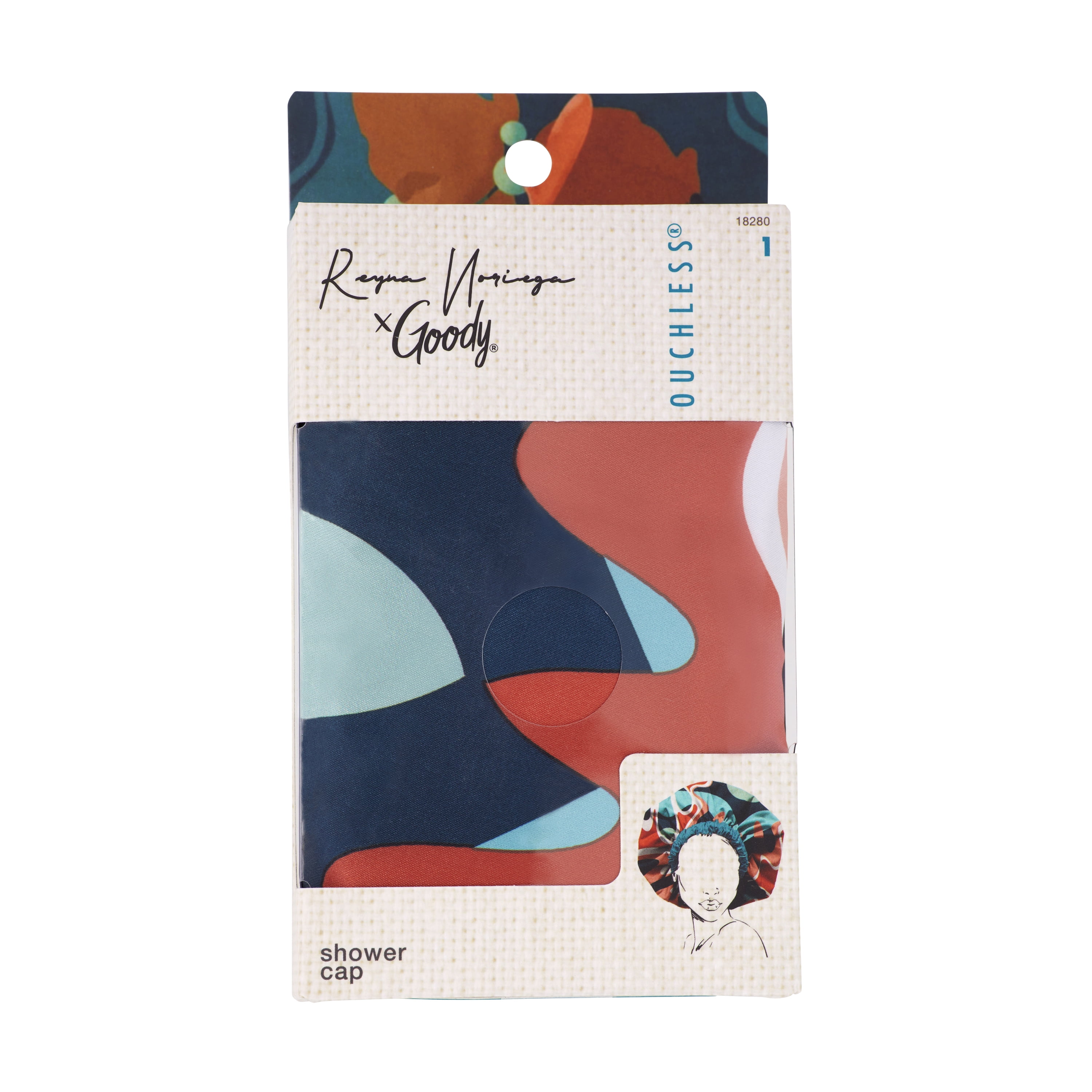Goody Tru X Reyna Noriega Collab Ouchless® Adjustable Shower Cap, 1 CT