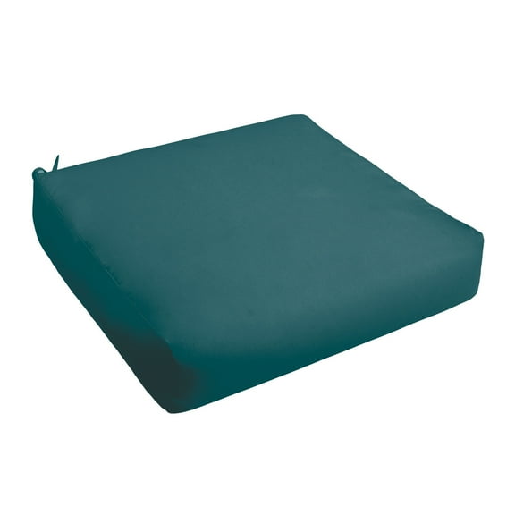 Sorra Home Teal Indoor/Outdoor Deep Seating Cushion, Round Front