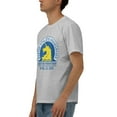 Boston Marathon Logo Men'S 170g Combed Cotton Short Sleeve TShirt