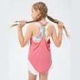 thumbnail image 6 of GYRATEDREAM Girls Halter Backless Tank Tops for Sports Workout Sleeveless Athletic Shirts 5-12 Years(Underwear not included), 6 of 11