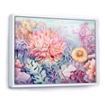 thumbnail image 2 of Designart "The Heavenly Color Palette Of The Coral Reef I" Coastal Coral Under Water Floater Framed Wall Decor, 2 of 5